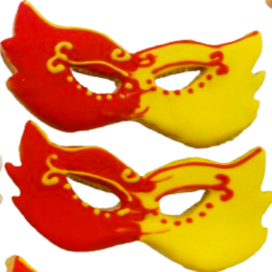 Purim Mask Cookies