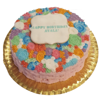 Flower Anniversary Cake