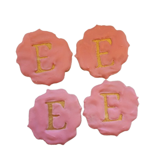 Engraved Letter Cookie