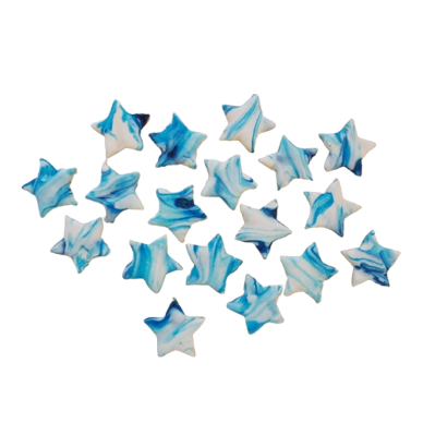 Marbleized Star Cookie